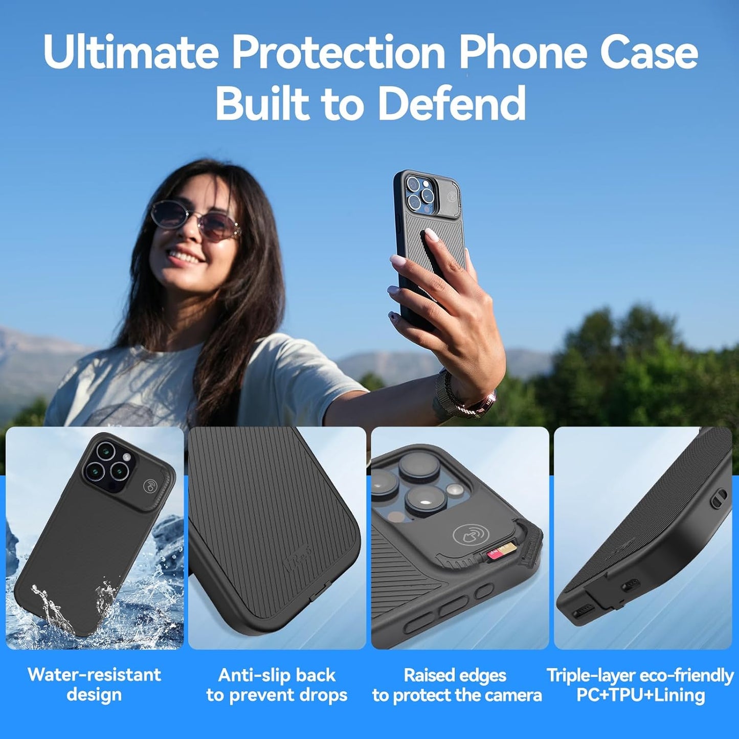 Airzy Invisible Storage Case for iPhone 16 Pro / 16 Pro Max