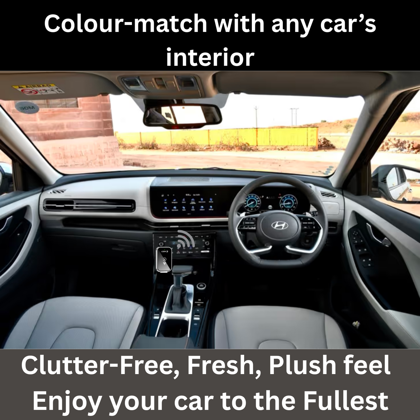 Airzy Wireless CarPlay & Android Auto Adapter – Seamless Plug & Play | Lag-Free | Dual Compatibility