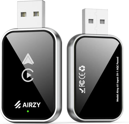 Airzy Wireless CarPlay & Android Auto Adapter – Seamless Plug & Play | Lag-Free | Dual Compatibility